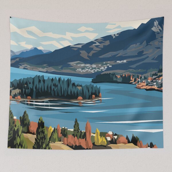 Item preview, View of Queenstown designed and sold by Ira Mitchell.
