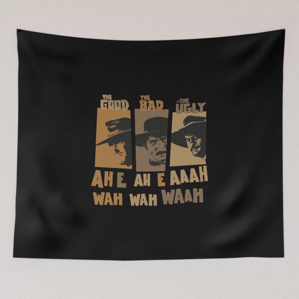 Item preview, Sergio Leone`s „The good the Bad and the Ugly“ - Ennio Morricone Theme „ah e ah e ahh wah wah wah“ designed and sold by Boogosh.