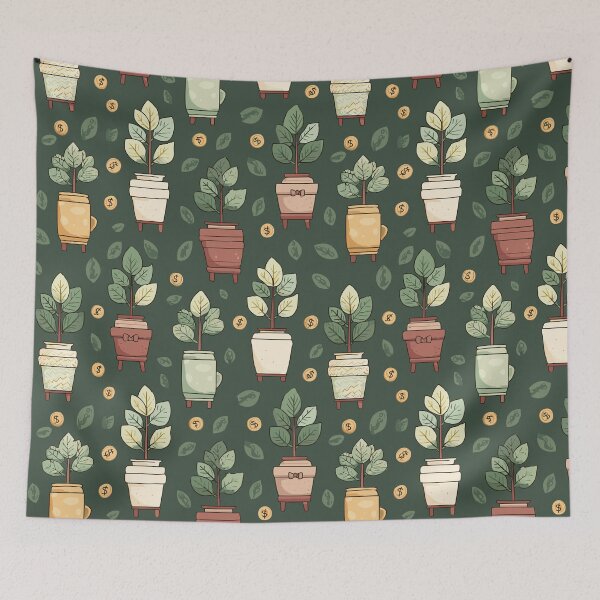 Item preview, Lucky Money Tree Pattern designed and sold by bapupa.