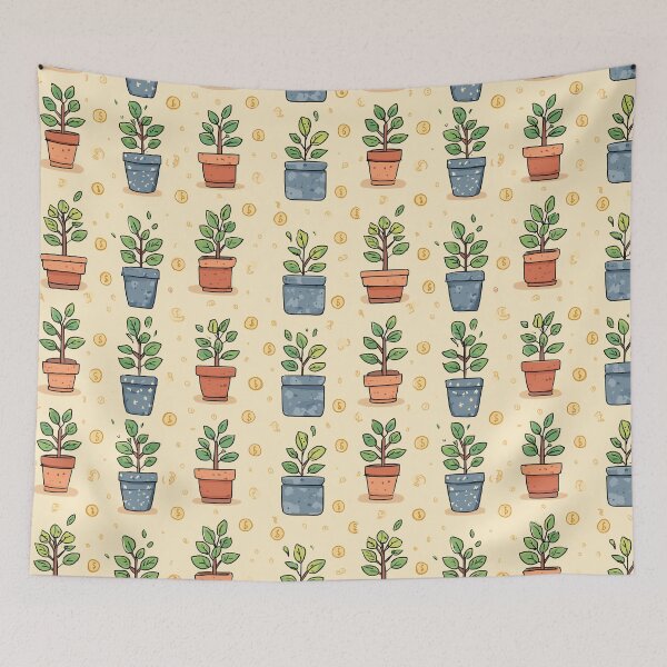 Item preview, Seamless Money Tree Pattern designed and sold by bapupa.