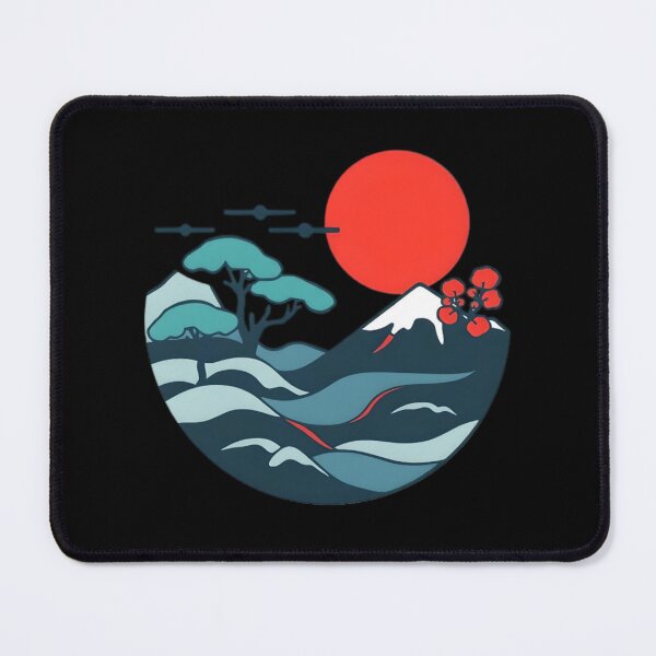 Item preview, sea waves and mountains designed and sold by SanchillShop.