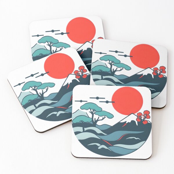 Item preview, sea ​​waves and mountains designed and sold by SanchillShop.