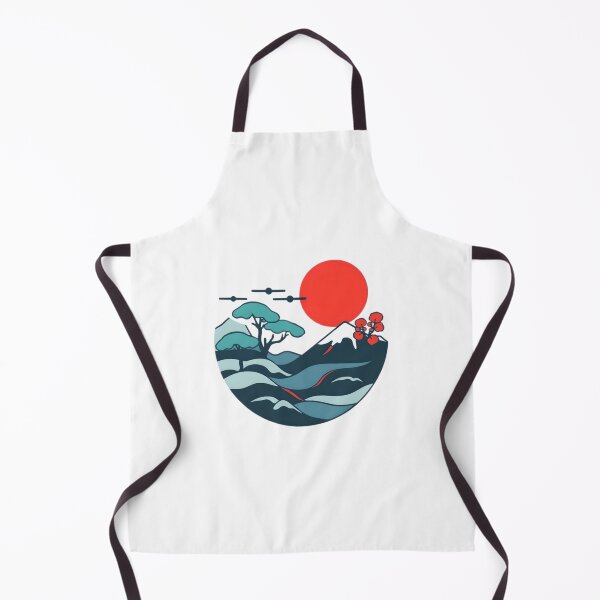 Item preview, sea ​​waves and mountains designed and sold by SanchillShop.