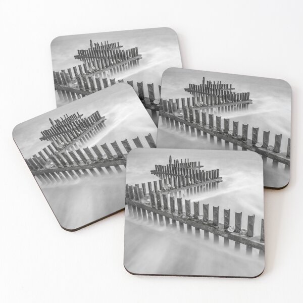 Item preview, Sea defence in mono designed and sold by Patricia Jacobs.