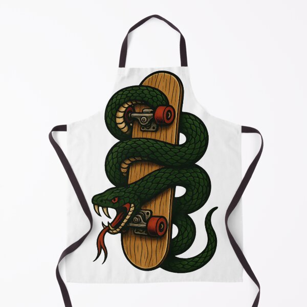 Item preview, Snake Wrapped Around a Skateboard designed and sold by Uglyandcute.