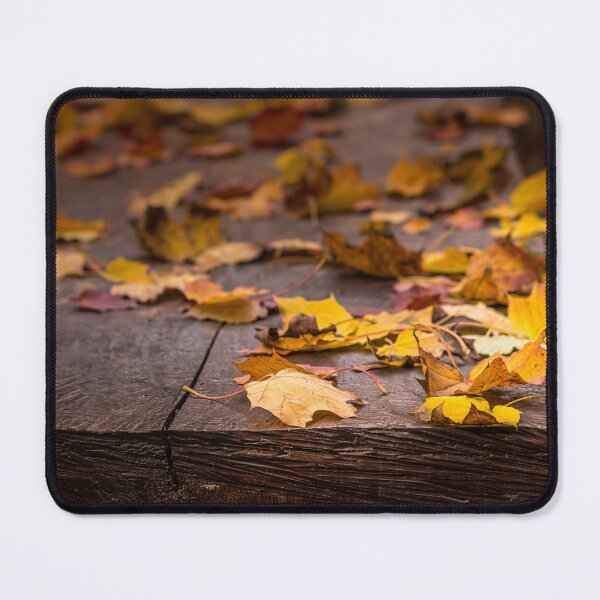 Item preview, Autumn leaves on a weathered wooden table designed and sold by KajaG..