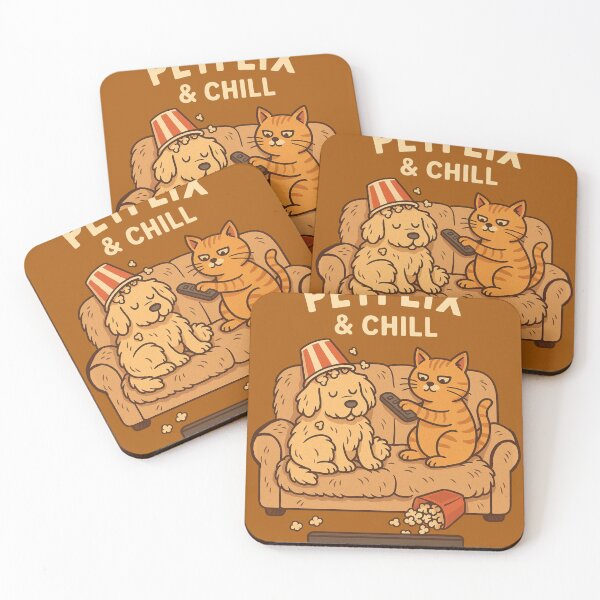 Item preview, PETFLIX & CHILL” – Cozy Chaos for Pet Lovers!  designed and sold by Tanuja  Sharma.