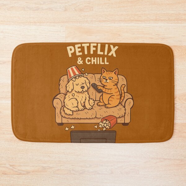Item preview, PETFLIX & CHILL” – Cozy Chaos for Pet Lovers!  designed and sold by Tanuja  Sharma.