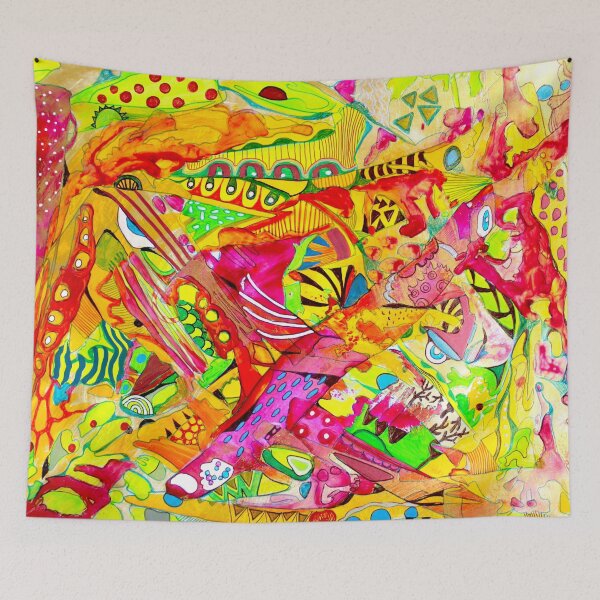 Item preview, 695. Love. Colorful Abstract Psychedelic Art designed and sold by Veera Zukova.