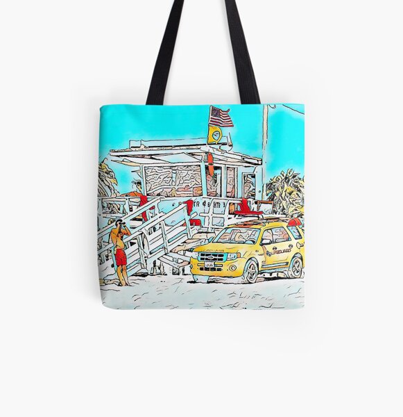 The Lifeguard (Blue Theme) All Over Print Tote Bag