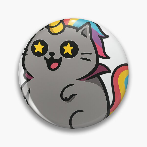 Item preview, Unicorn Cat Chaos designed and sold by Cute Kawaii Cartoons.