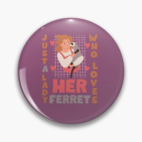 Item preview, Just a lady who loves her ferret designed and sold by BritishDelights.