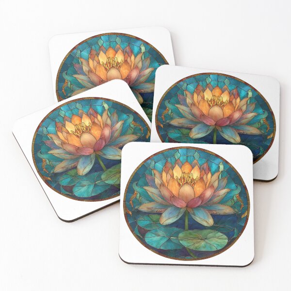 Item preview, Stained glass Water lily designed and sold by MendaciousMina.