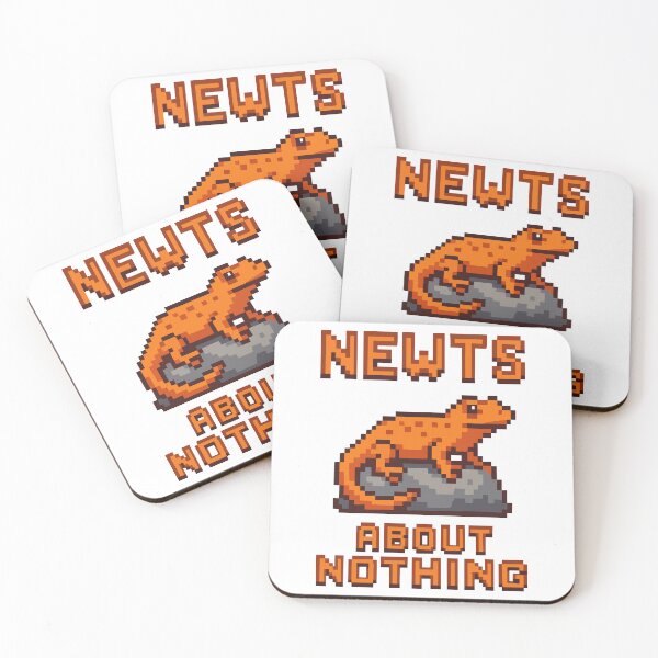 Item preview, Newts About Nothing – Pixel Rock Perched Newt designed and sold by NaturePixel.