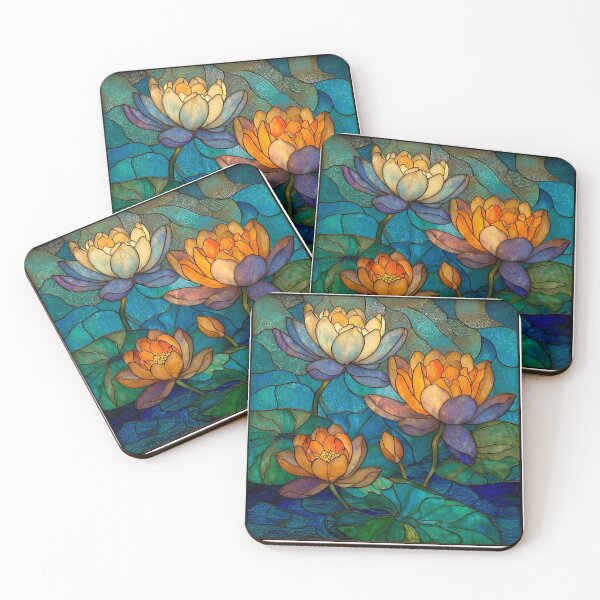 Item preview, Stained glass Water lily designed and sold by MendaciousMina.