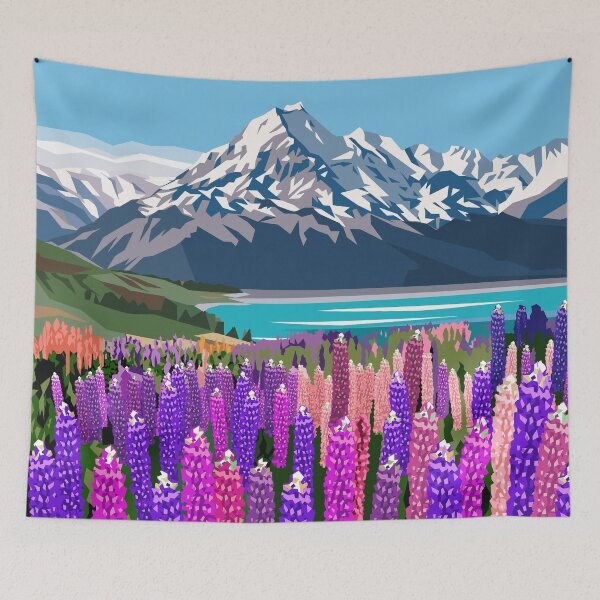 Item preview, Lupins at Aoraki designed and sold by Ira Mitchell.