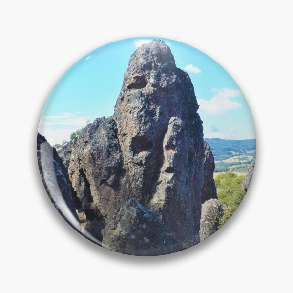 Item preview, Haunting Hanging Rock Faces designed and sold by Yolanda Caporn Art.