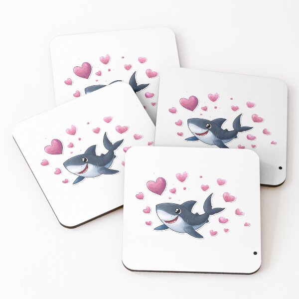 Item preview, Shark with heart designed and sold by ARTelierDigital.