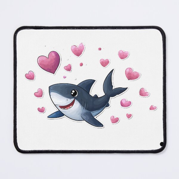 Item preview, Shark with heart designed and sold by ARTelierDigital.