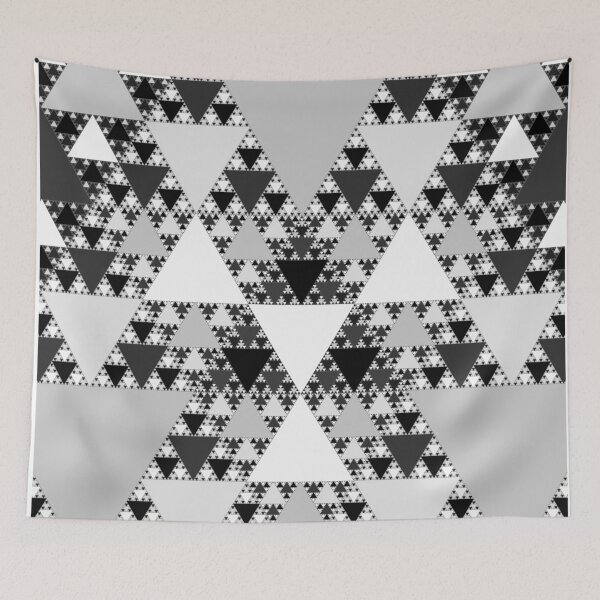 Item preview, Monochrome, Sierpinski Triangle 004 designed and sold by Rupert Russell.