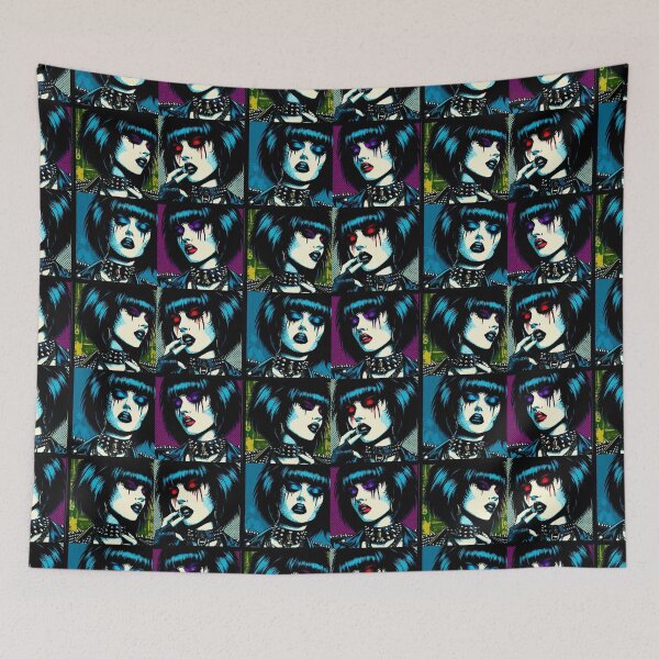 Item preview, Punk Goddess Illustration – Siouxsie Sioux Inspired Fierce Feminine Pop Art designed and sold by  Ojo de Lilith.