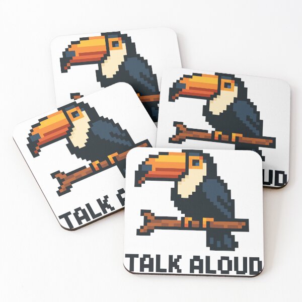 Item preview, Talk Aloud – Pixel Toucan designed and sold by NaturePixel.