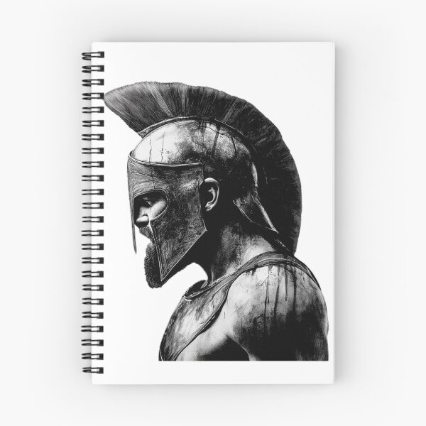 Aperçu de l'œuvre Léonidas spartiate – Guerrier grec légendaire en posture de combat (v.8) par All43 créée et vendue par All43.