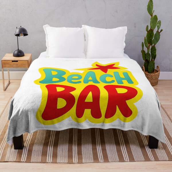 Item preview, "Beach Bar" sign with a red star designed and sold by lu-print-design.