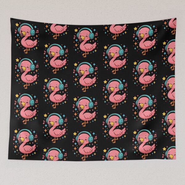 Artikelvorschau, Unsere Flock Rocks - Süßer Kawaii Pink Flamingo für Sommer- und Flamingo-Liebhaber entworfen und verkauft von LovelyEvaDesign.