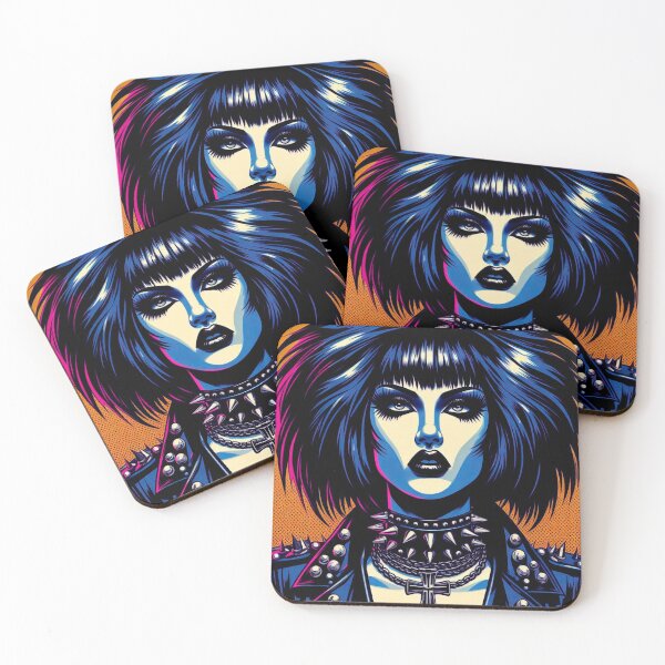 Item preview, Punk Goddess Illustration – Siouxsie Sioux Inspired Fierce Feminine Pop Art designed and sold by  Ojo de Lilith.