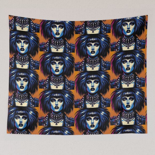 Item preview, Punk Goddess Illustration – Siouxsie Sioux Inspired Fierce Feminine Pop Art designed and sold by  Ojo de Lilith.