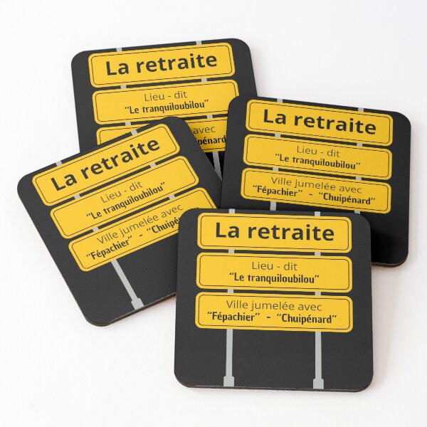 Aperçu de l'œuvre Pancarte Départ en Retraite créée et vendue par Art&couleurs .