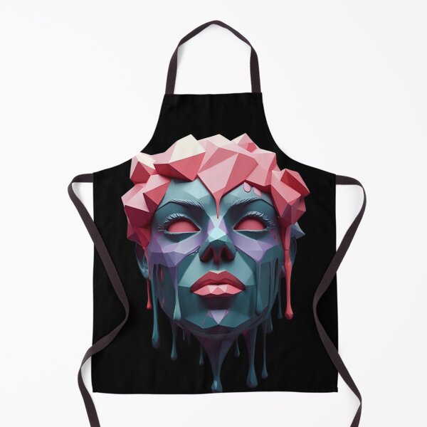 Item preview, Low-poly mask dripping with digital ink 6 designed and sold by Neon G.