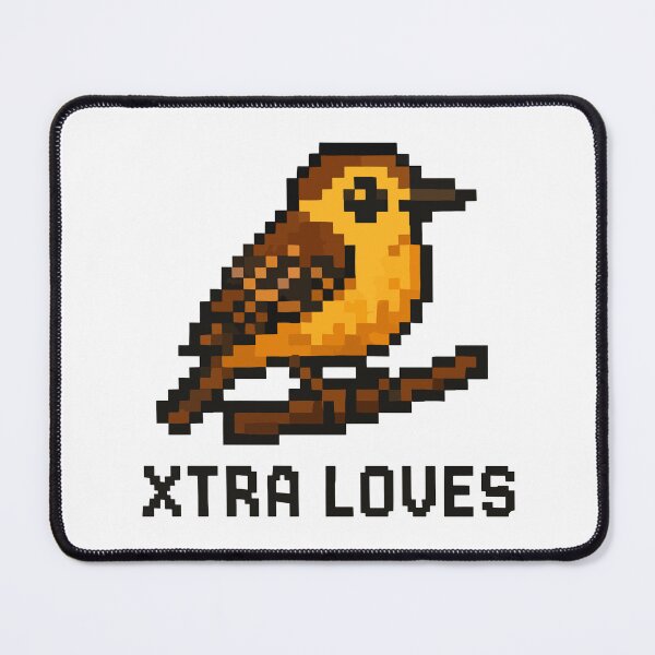 Item preview, Xtra Loves – Pixel Xenops on Branch Design designed and sold by NaturePixel.
