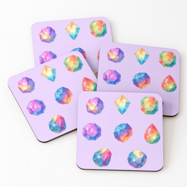 Item preview, Galaxy Rainbow Watercolor Gemstones designed and sold by SUNAGIMO9999.