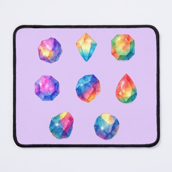 Item preview, Galaxy Rainbow Watercolor Gemstones designed and sold by SUNAGIMO9999.