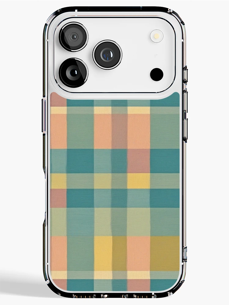 Thumbnail 1 of 5, iPhone Case, Colorful Gingham Pattern designed and sold by Rislam.