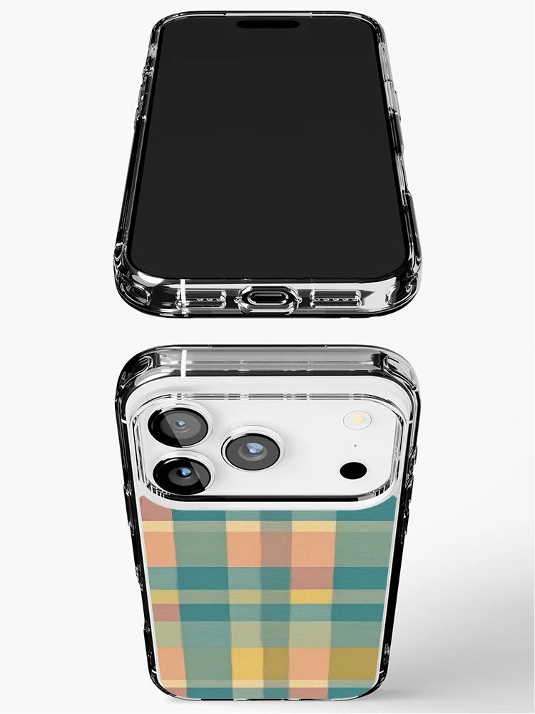 Thumbnail 3 of 5, iPhone Case, Colorful Gingham Pattern designed and sold by Rislam.
