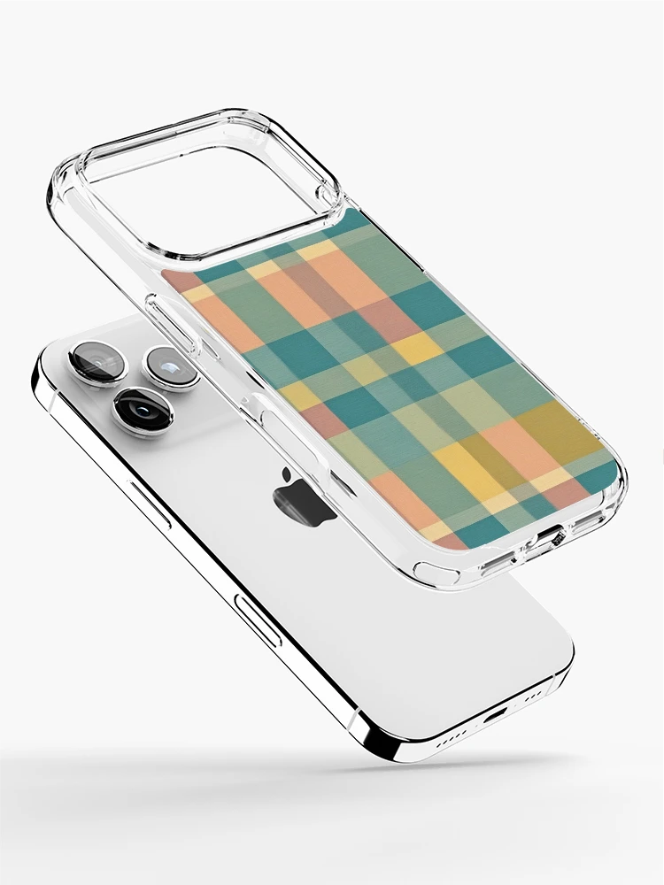 Thumbnail 2 of 5, iPhone Case, Colorful Gingham Pattern designed and sold by Rislam.