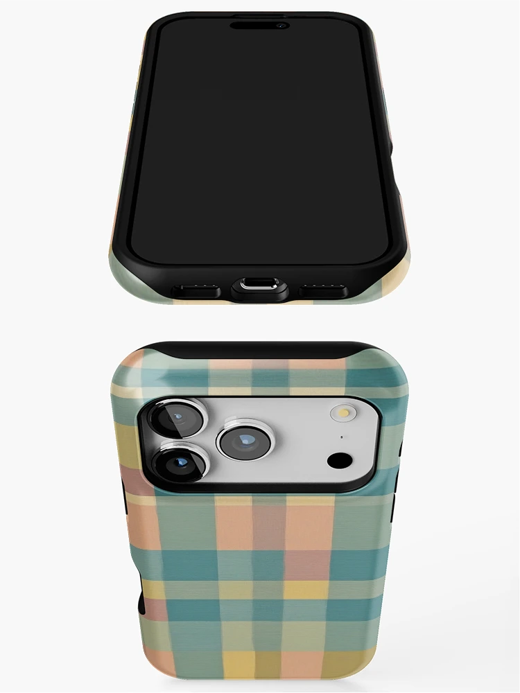 Thumbnail 3 of 4, iPhone Case, Colorful Gingham Pattern  designed and sold by Rislam.