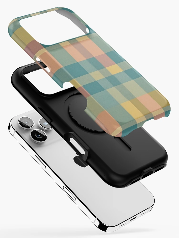 Thumbnail 2 of 4, iPhone Case, Colorful Gingham Pattern  designed and sold by Rislam.