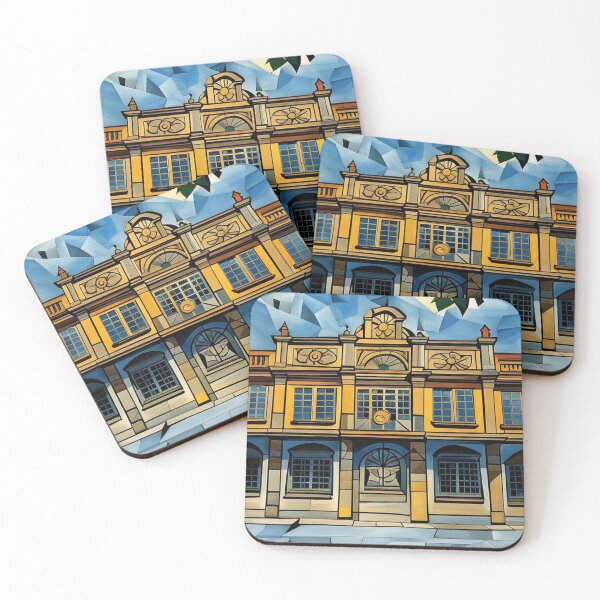 Item preview, Historic Bangkok Building Geometric Art designed and sold by PolyVision Siam Studio.