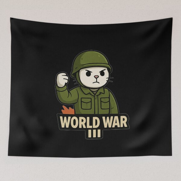Item preview, Cat World War III designed and sold by okiiskandarart.