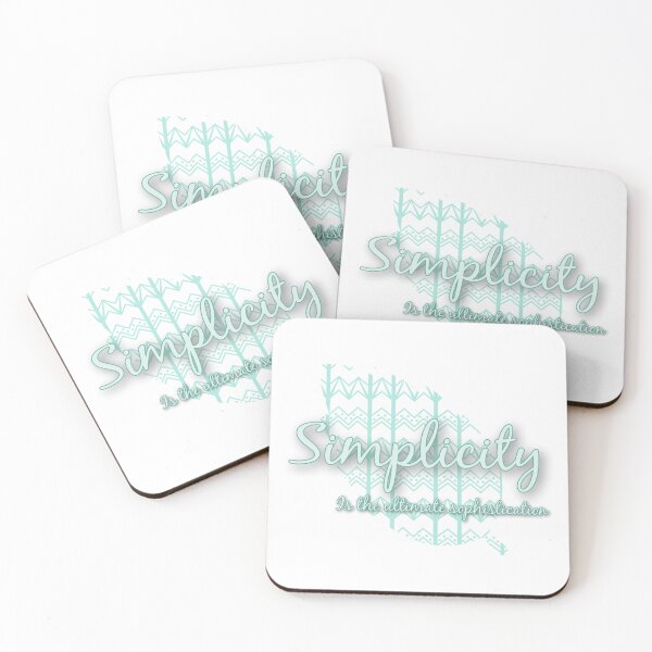 Item preview, Simplicity is the ultimate sophistication  designed and sold by PixiePaletteP.