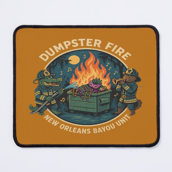 Item preview, Bayou Blaze Control – Dumpster Fire Response Unit designed and sold by Globalcitytees.