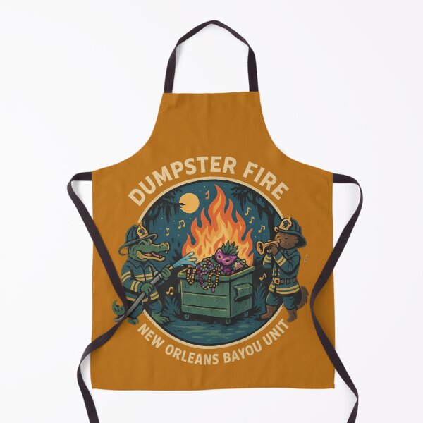 Item preview, Bayou Blaze Control – Dumpster Fire Response Unit designed and sold by Globalcitytees.