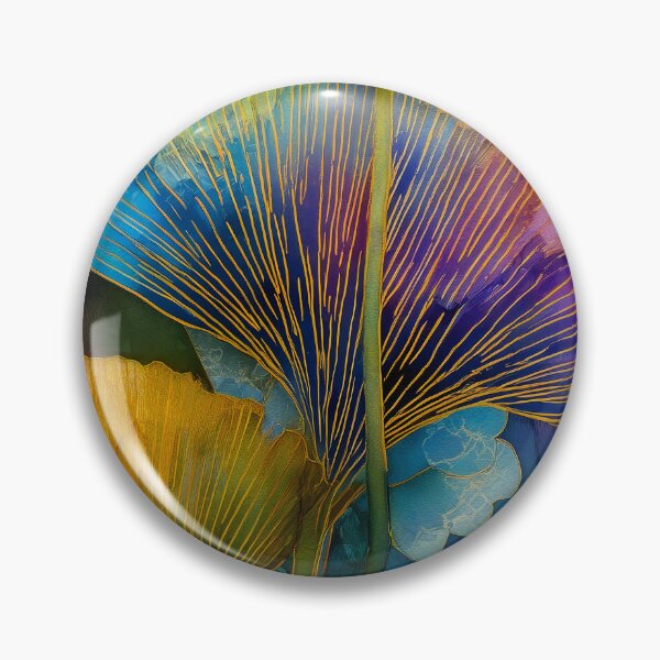 Item preview, Colorful Ginkgo Leaves Watercolor Painting designed and sold by JBJart.