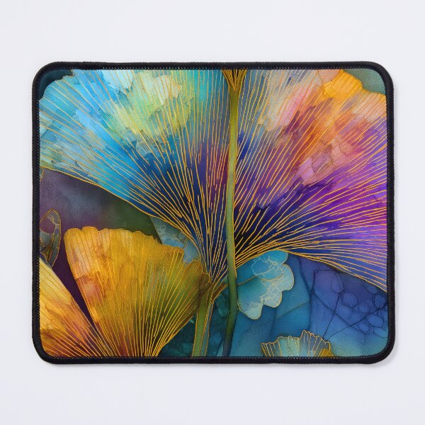 Item preview, Colorful Ginkgo Leaves Watercolor Painting designed and sold by JBJart.