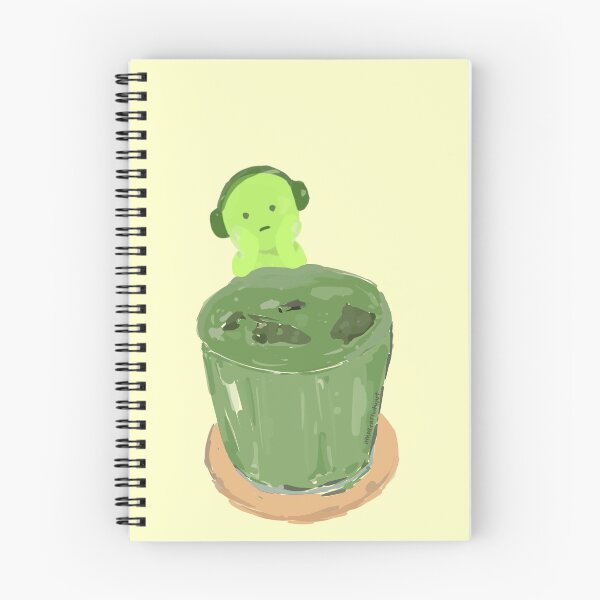 Aperçu de l'œuvre Smiski Matcha Green Tea Girl Casque Secret Cherry Sweet Japan Nourriture japonaise Kawaii Trinket Hippers Collector créée et vendue par Makeartwhynot.