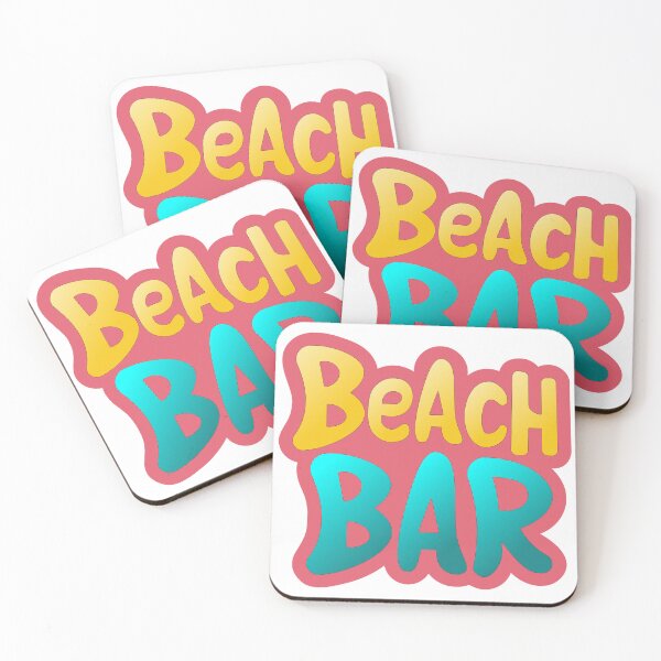 Item preview, Vibrant Beach Bar Logo designed and sold by lu-print-design.